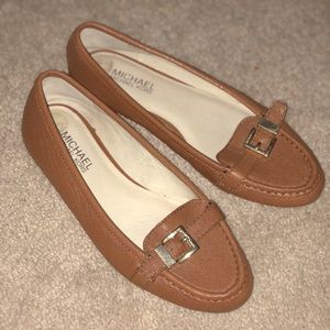 Michael Kors Tan Leather Loafers
